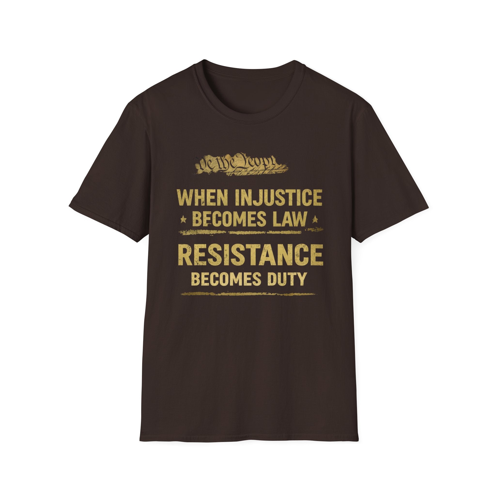 When Injustice Becomes Law T-Shirt - Rise And Revolt