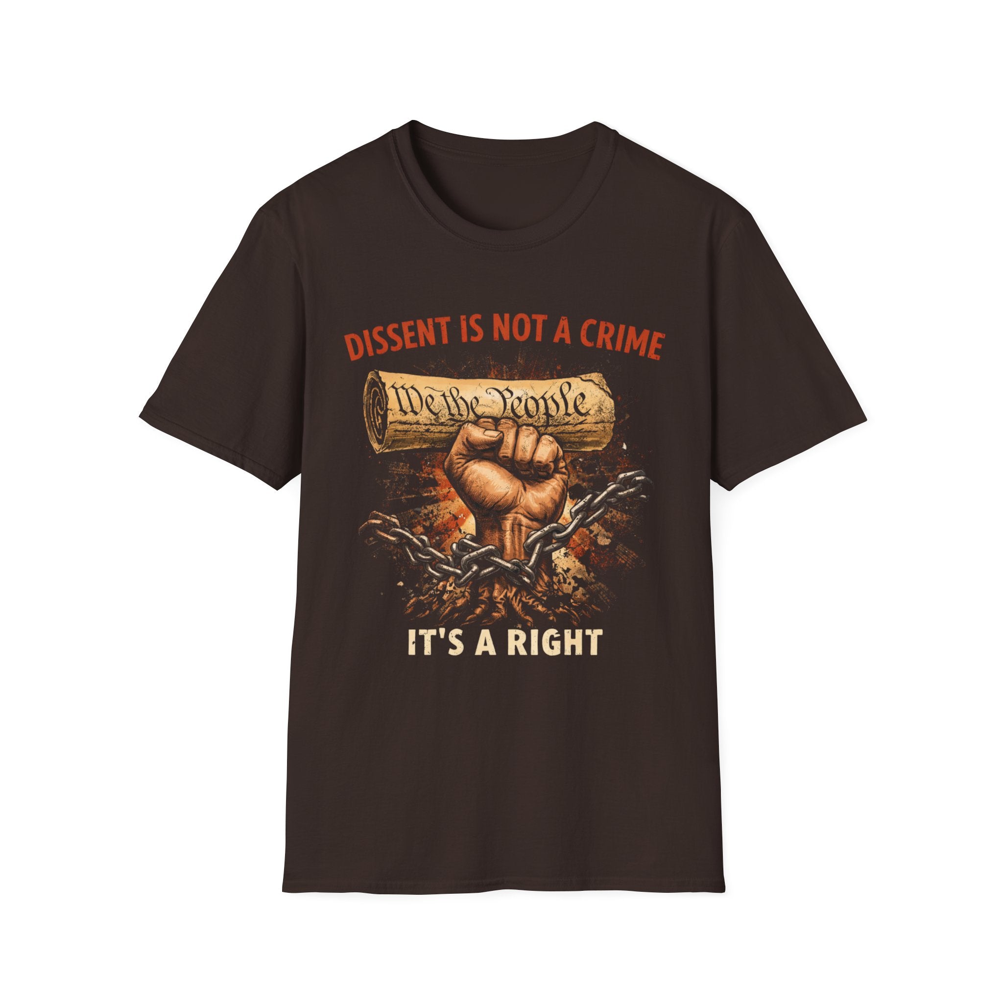 Dissent Is Not A Crime T-Shirt - Bold Dissent T-shirt for Free Expression - Rise And Revolt