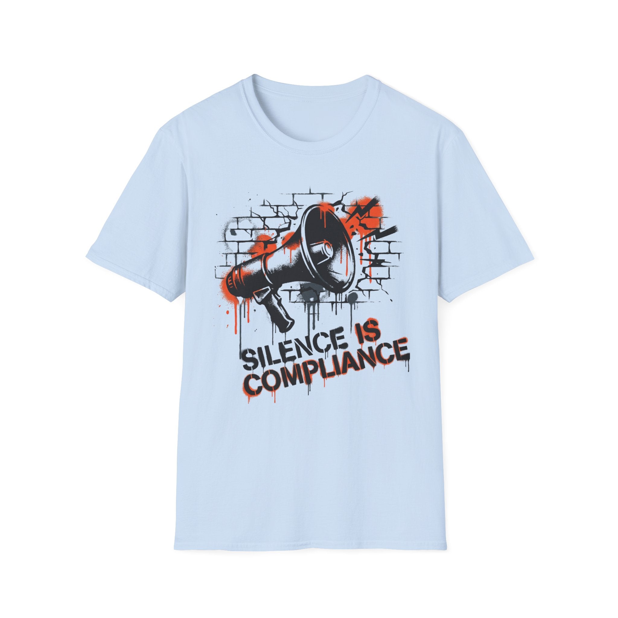 Silence Is Compliance T-Shirt - Make a Statement with Our Bold Megaphone Design - Rise And Revolt