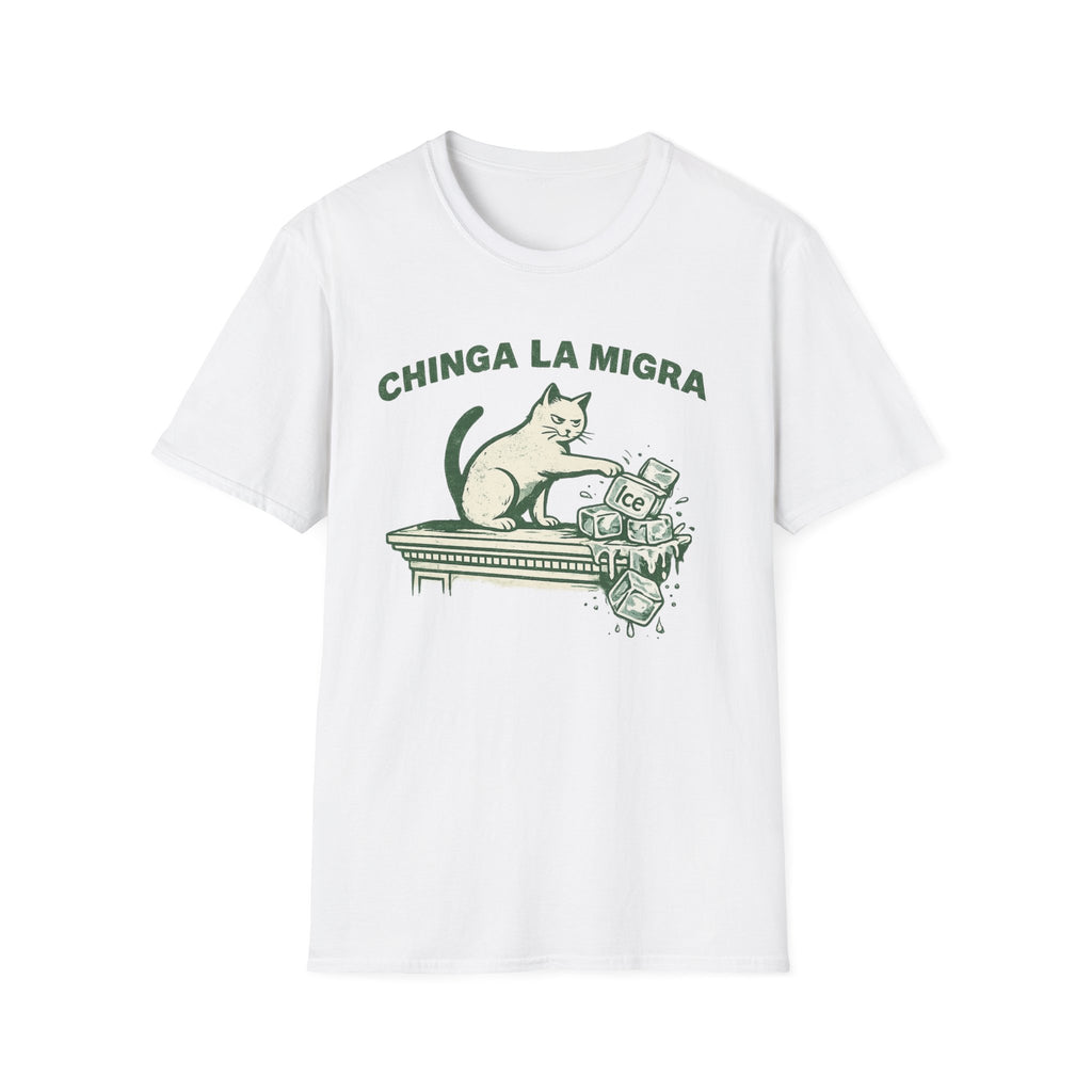 Chinga La Migra T-Shirt - Bopping Ice Design for Bold Statements - Rise And Revolt