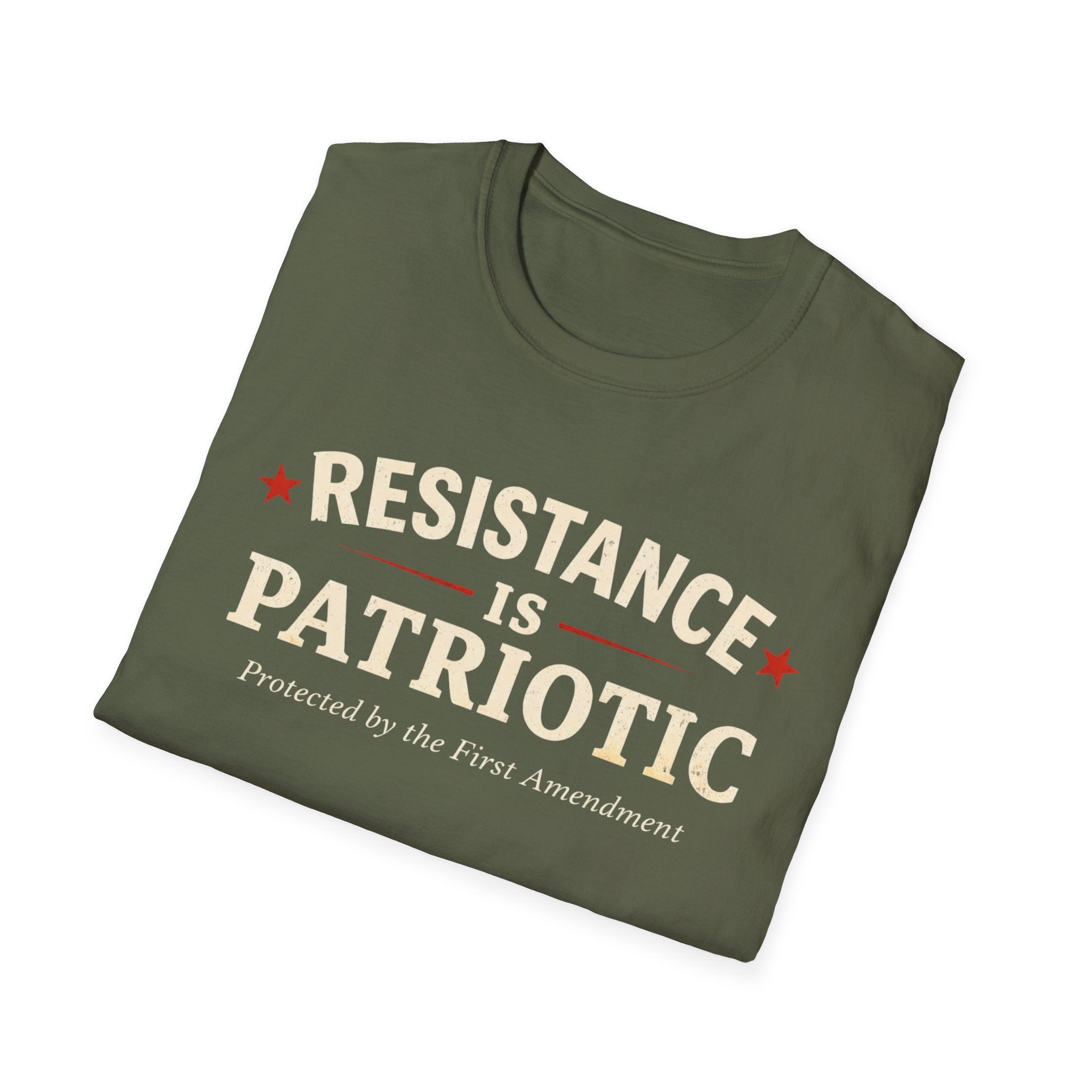Resistance Is Patriotic Resistance T-Shirt - Stand for Your Beliefs - Rise And Revolt
