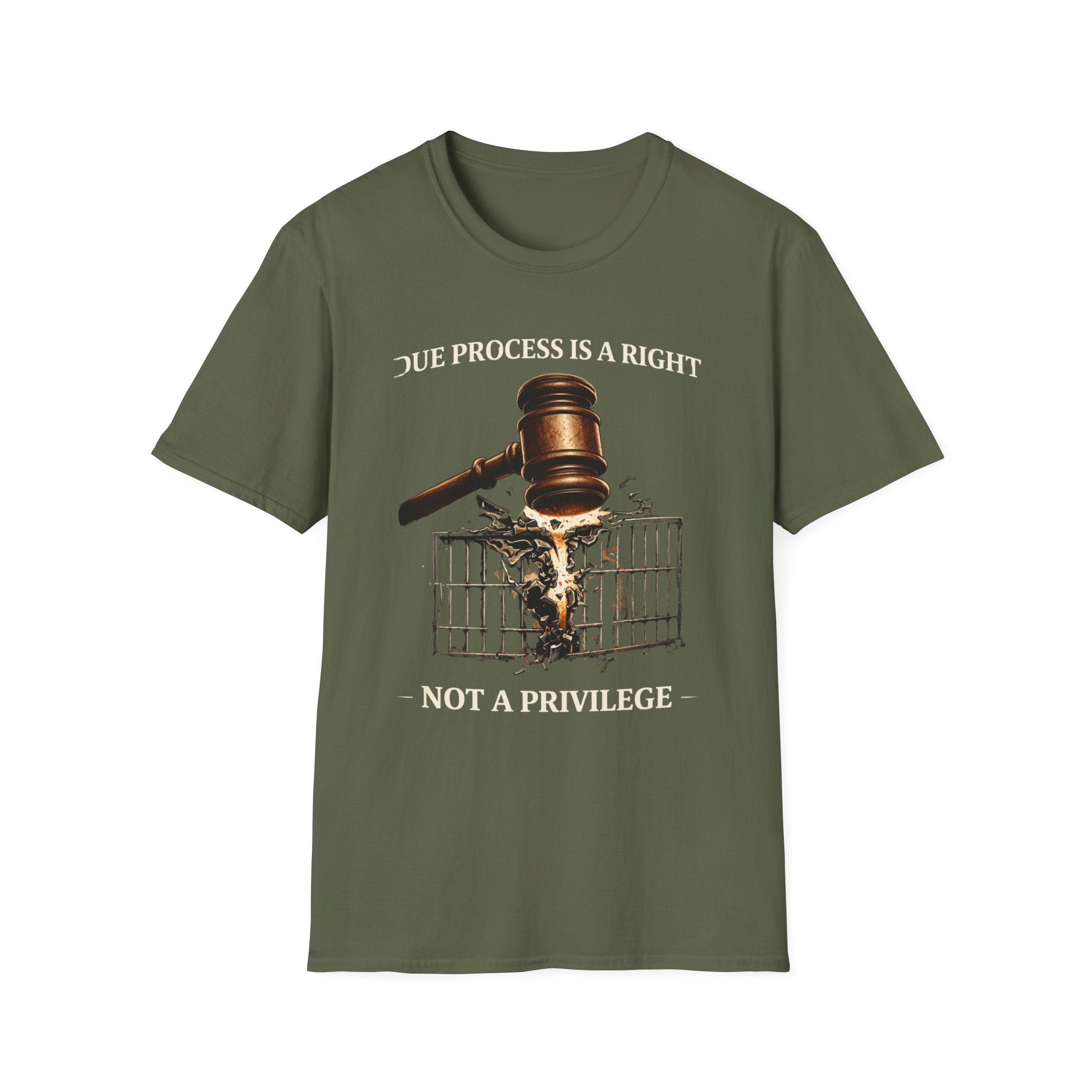 Due Process T-Shirt - Assert Your Rights in Style - Rise And Revolt