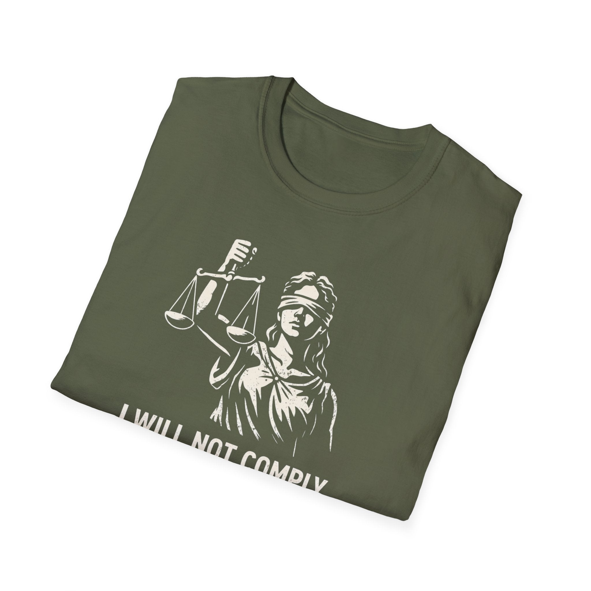 Will Not Comply With Injustice T-Shirt - Rise And Revolt
