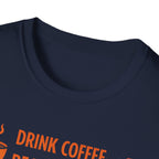 Drink Coffee Read Books T-Shirt - Rise And Revolt