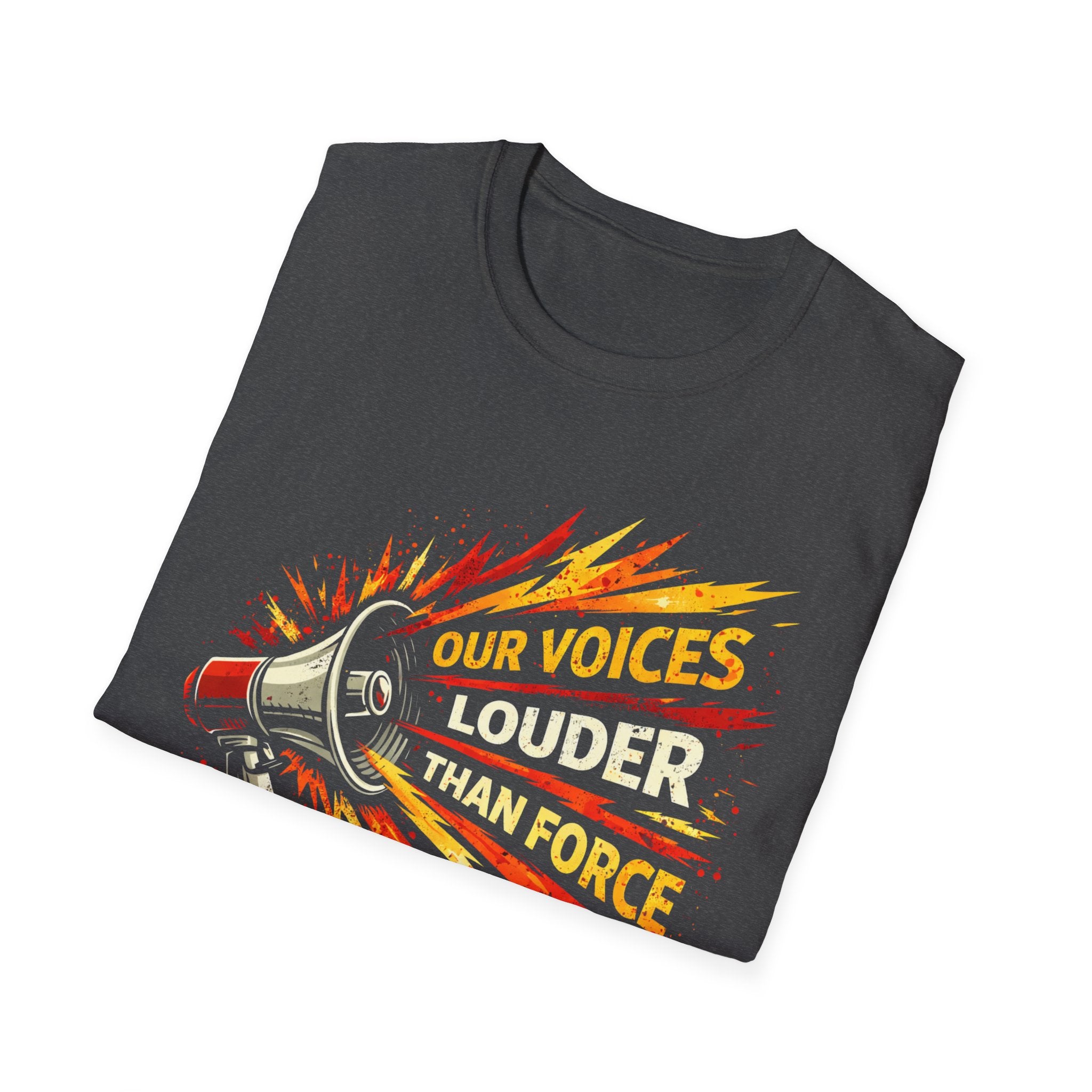 Our Voices Louder Than Force T-Shirt - Rise And Revolt