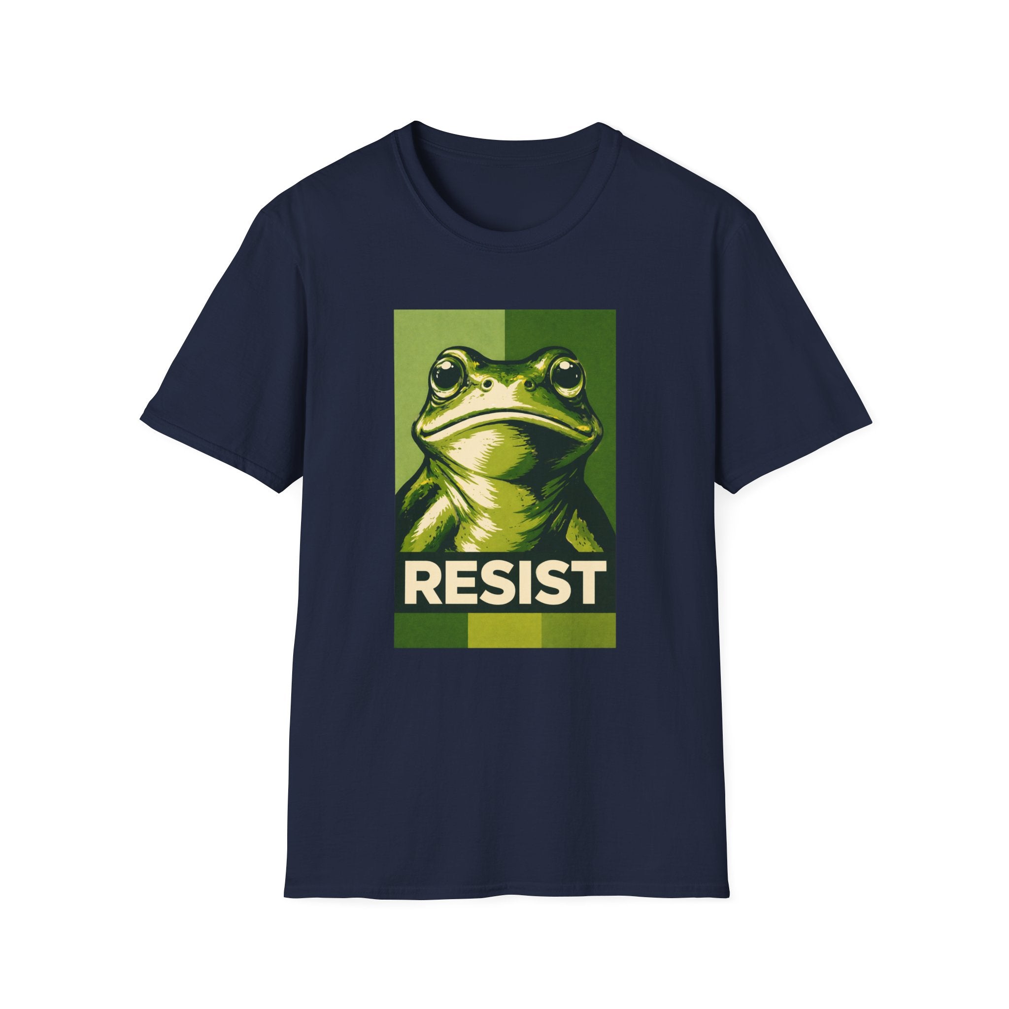 Resist Frog Protest T-Shirt - 2 Tone Stylish Tee - Rise And Revolt