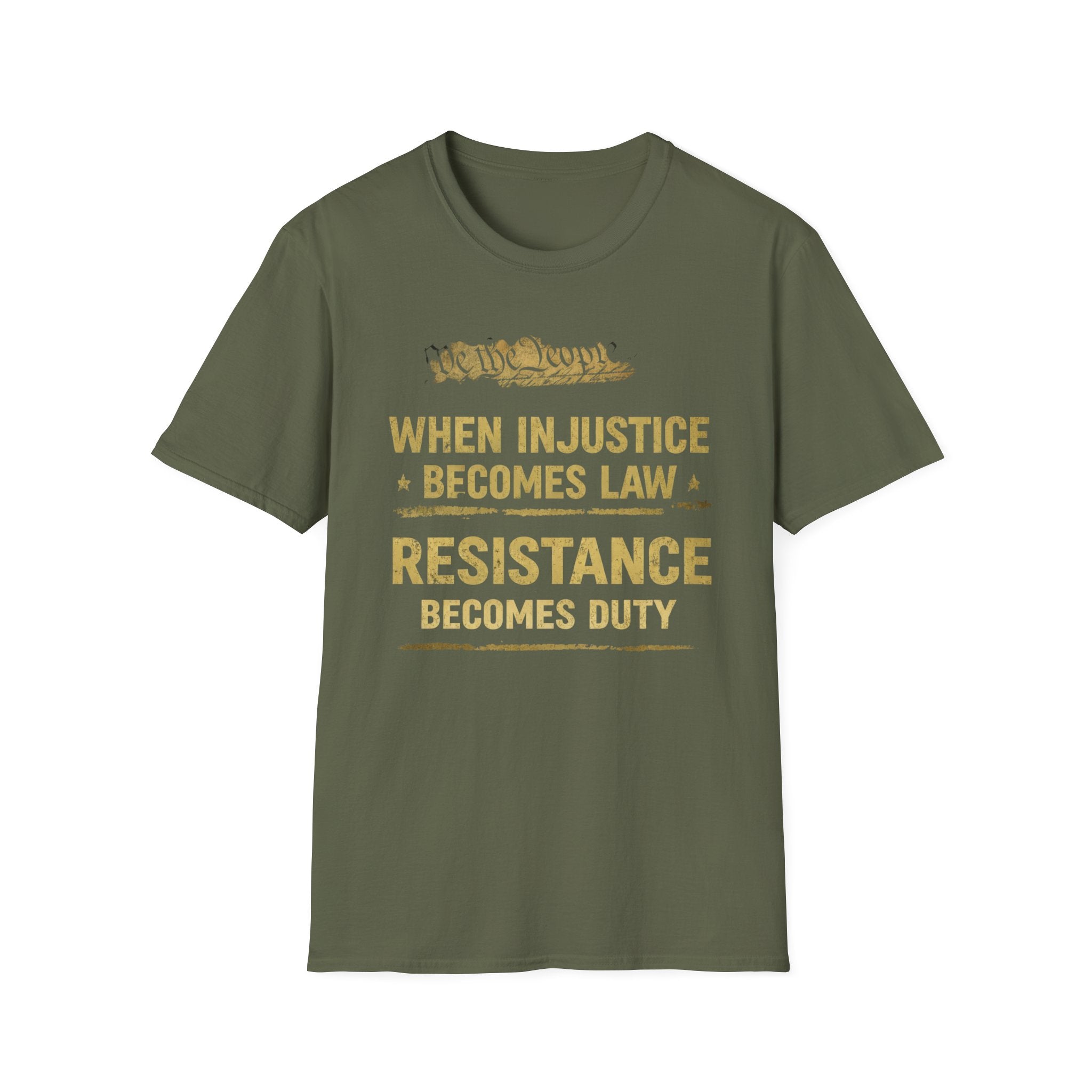 When Injustice Becomes Law T-Shirt - Rise And Revolt