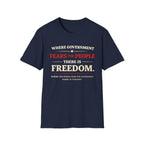Government Fears The People T-Shirt - Rise And Revolt