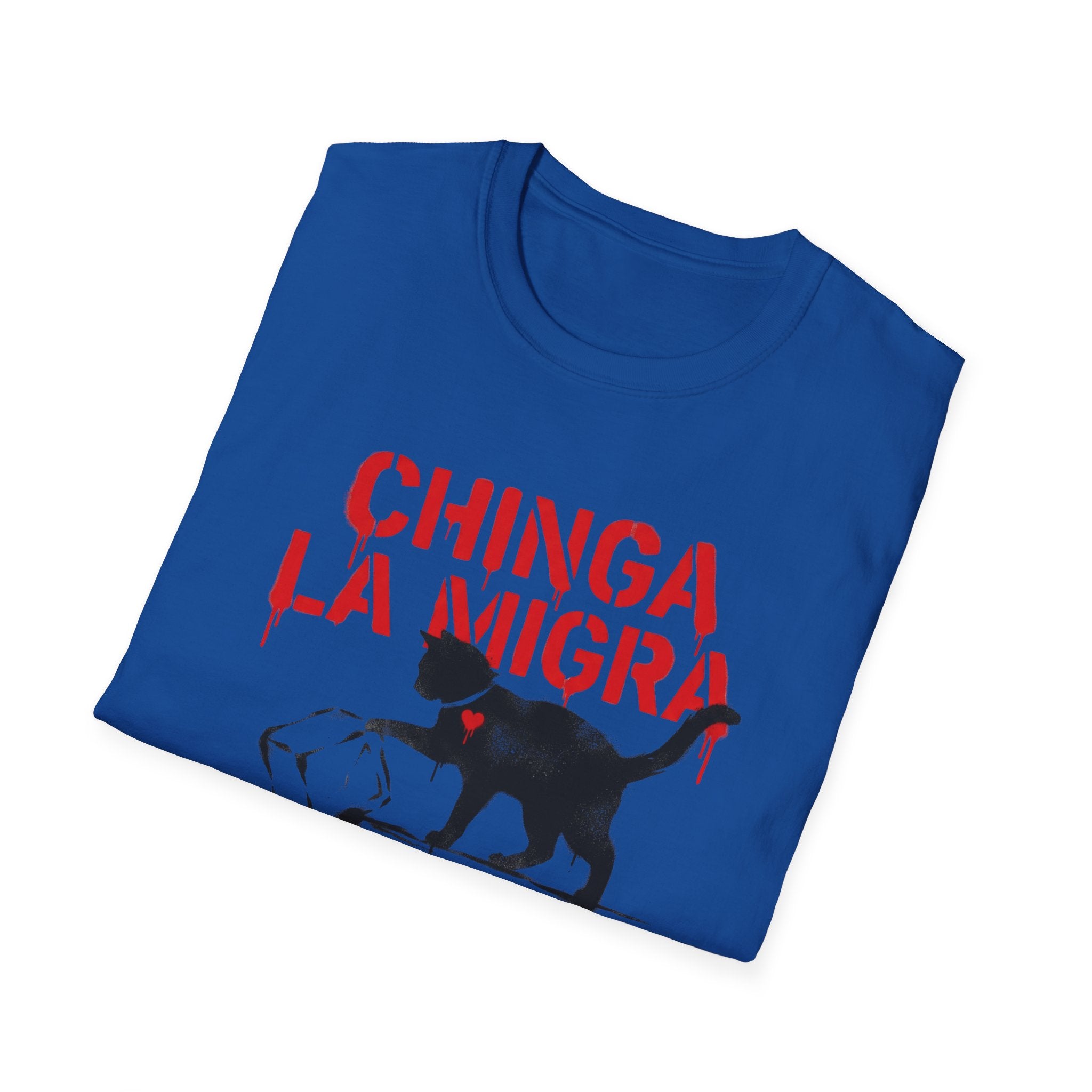 Chinga La Migra Cat ICE T-Shirt with Necklace - Rise And Revolt