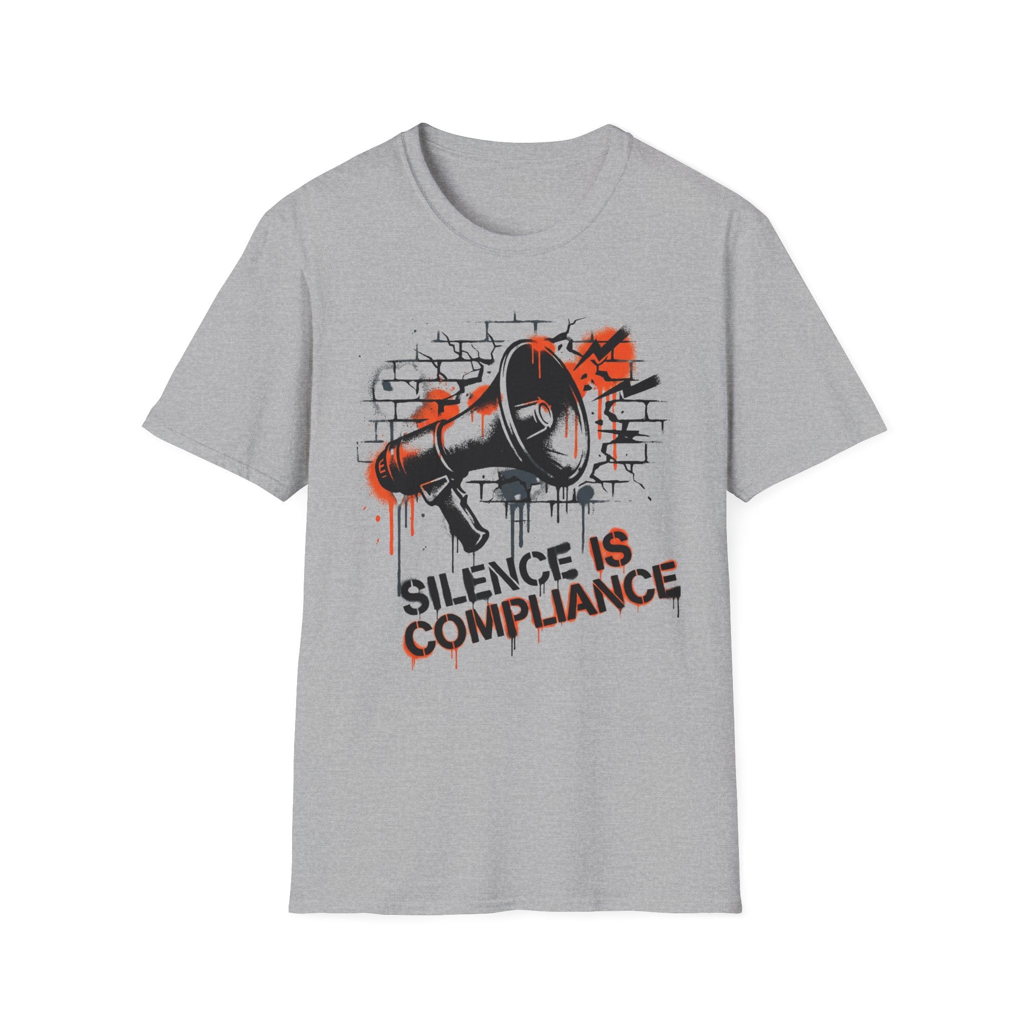Silence Is Compliance T-Shirt - Make a Statement with Our Bold Megaphone Design - Rise And Revolt