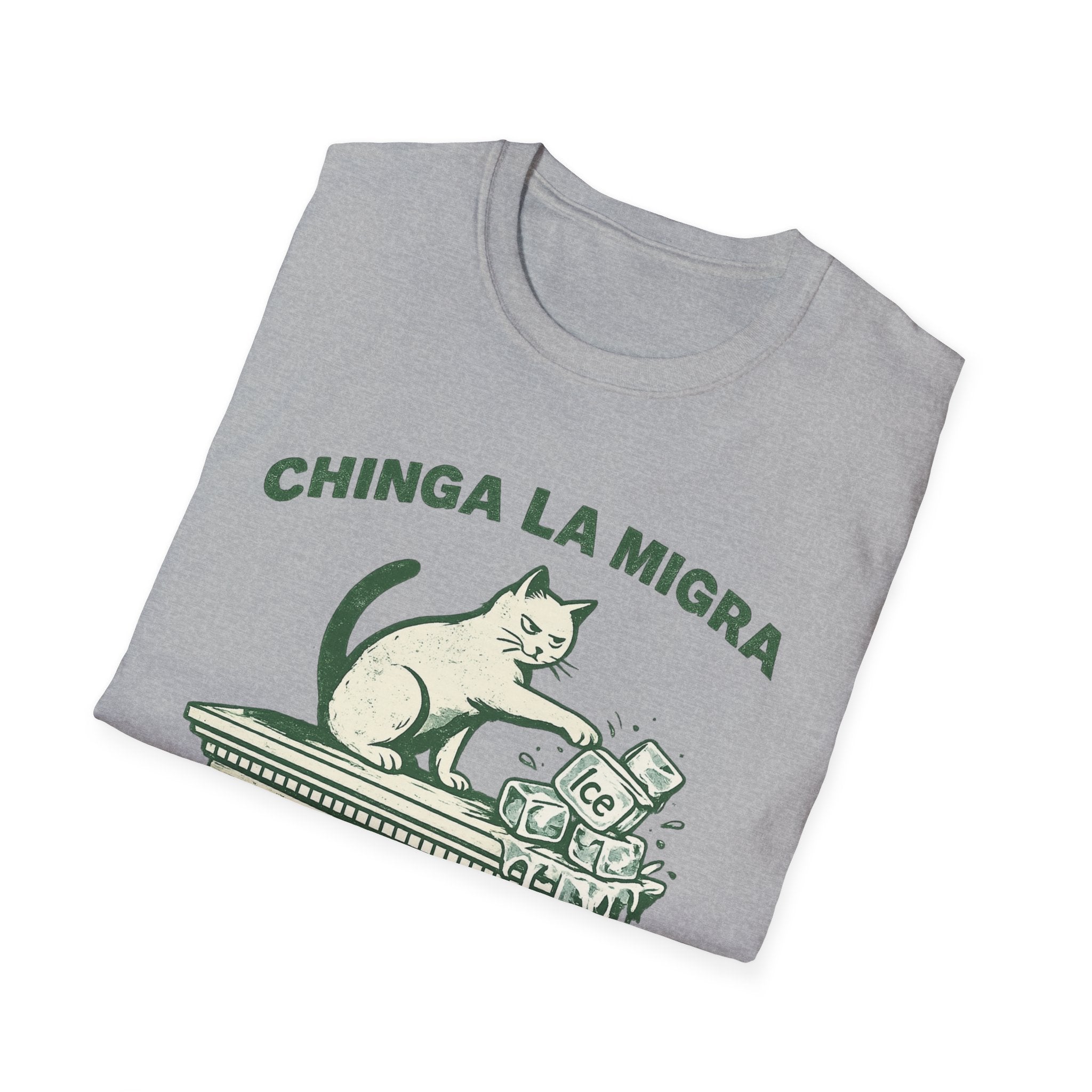 Chinga La Migra T-Shirt - Bopping Ice Design for Bold Statements - Rise And Revolt
