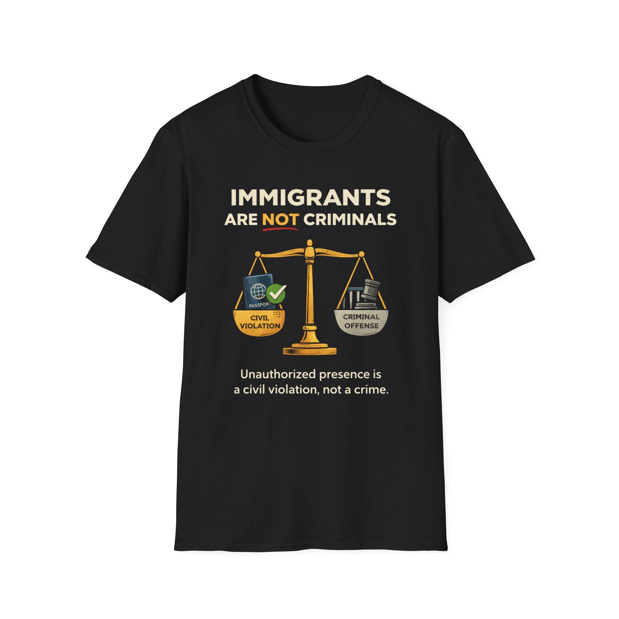 Immigrants Are Not Criminals T-Shirt - Rise And Revolt