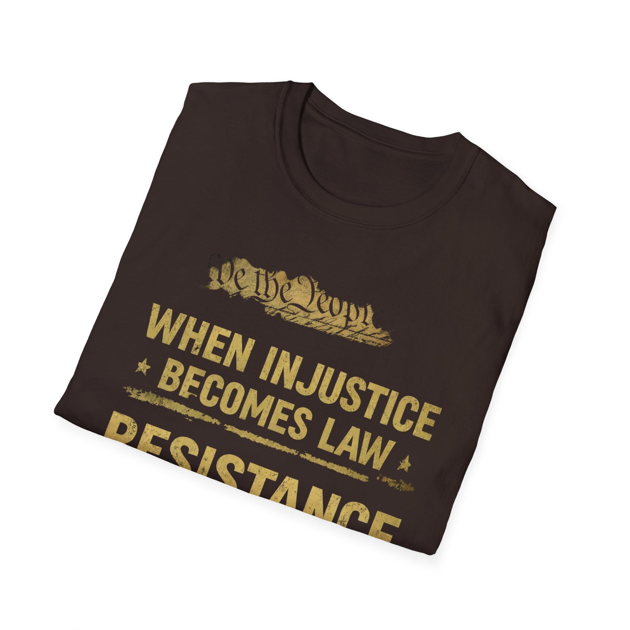 When Injustice Becomes Law T-Shirt - Rise And Revolt
