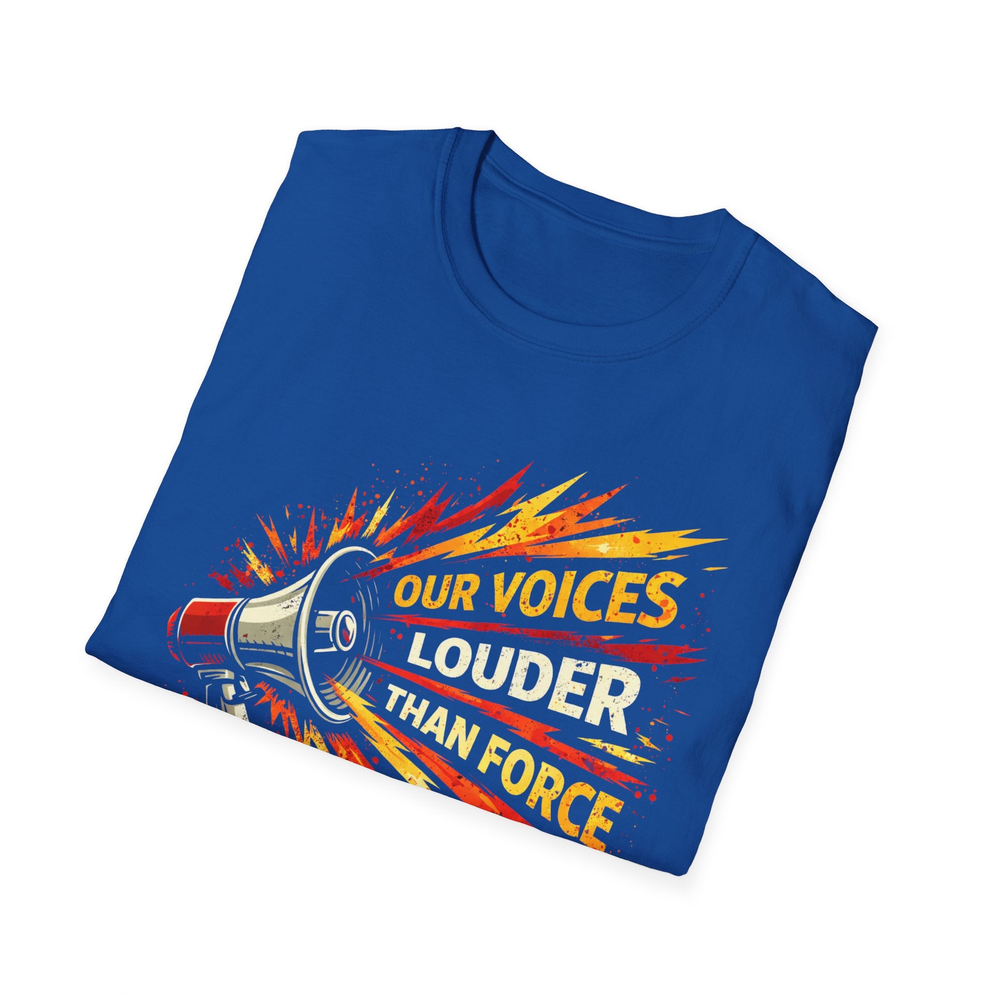Our Voices Louder Than Force T-Shirt - Rise And Revolt