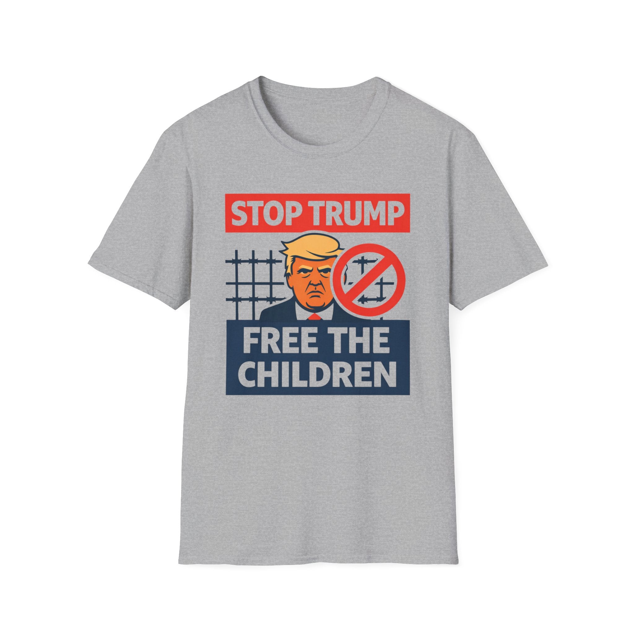 Stop Trump Free The Children T-Shirt - Rise And Revolt
