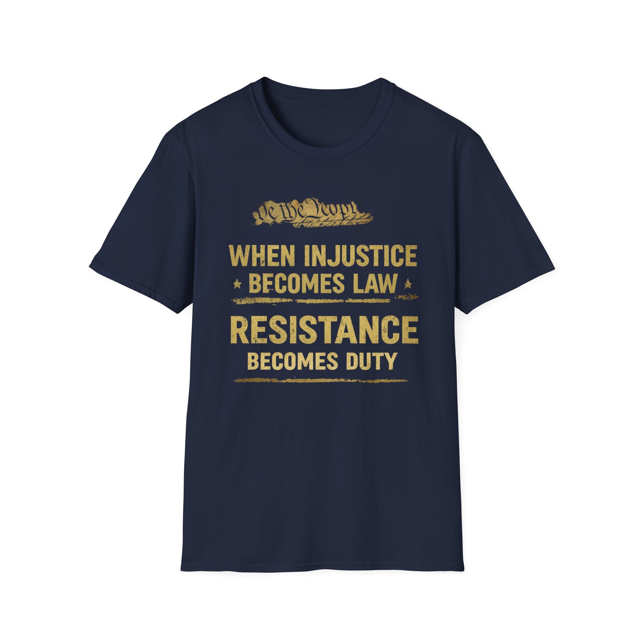When Injustice Becomes Law T-Shirt - Rise And Revolt