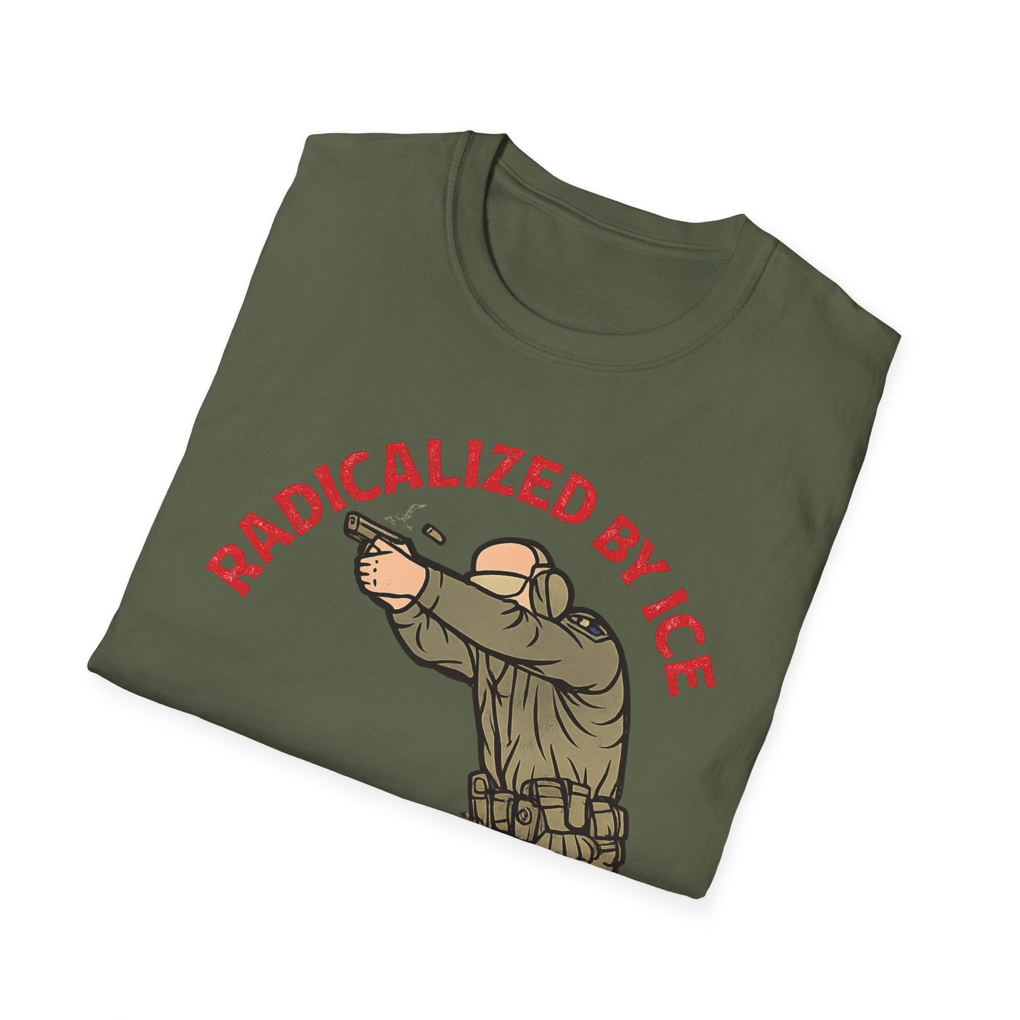 Radicalized By Ice T-Shirt - Make a Protest Statement with Style - Rise And Revolt