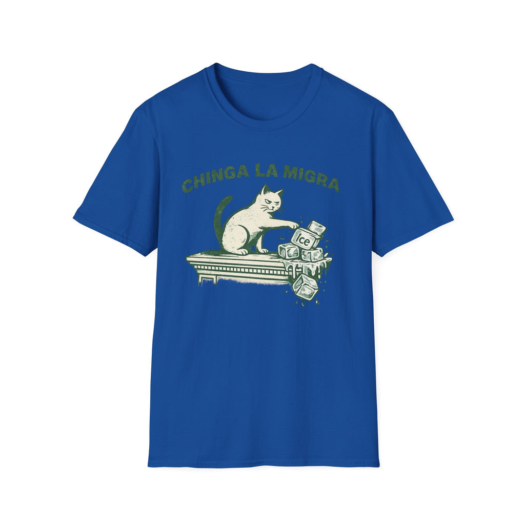 Chinga La Migra T-Shirt - Bopping Ice Design for Bold Statements - Rise And Revolt