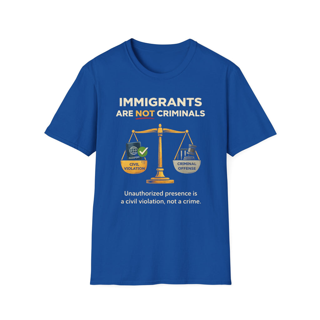 Immigrants Are Not Criminals T-Shirt - Rise And Revolt