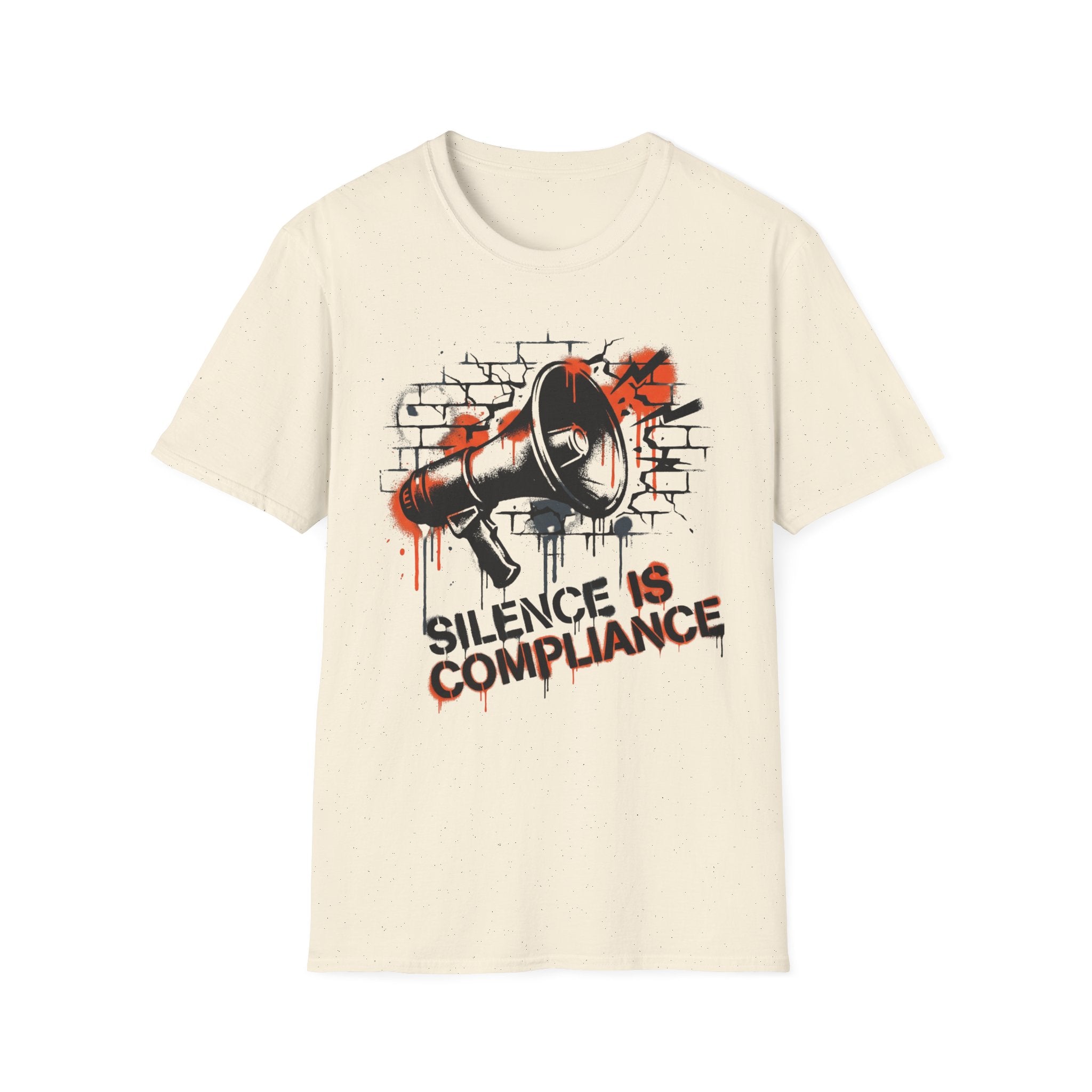 Silence Is Compliance T-Shirt - Make a Statement with Our Bold Megaphone Design - Rise And Revolt