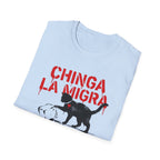 Chinga La Migra Cat ICE T-Shirt with Necklace - Rise And Revolt