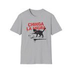 Chinga La Migra Cat ICE T-Shirt with Necklace - Rise And Revolt