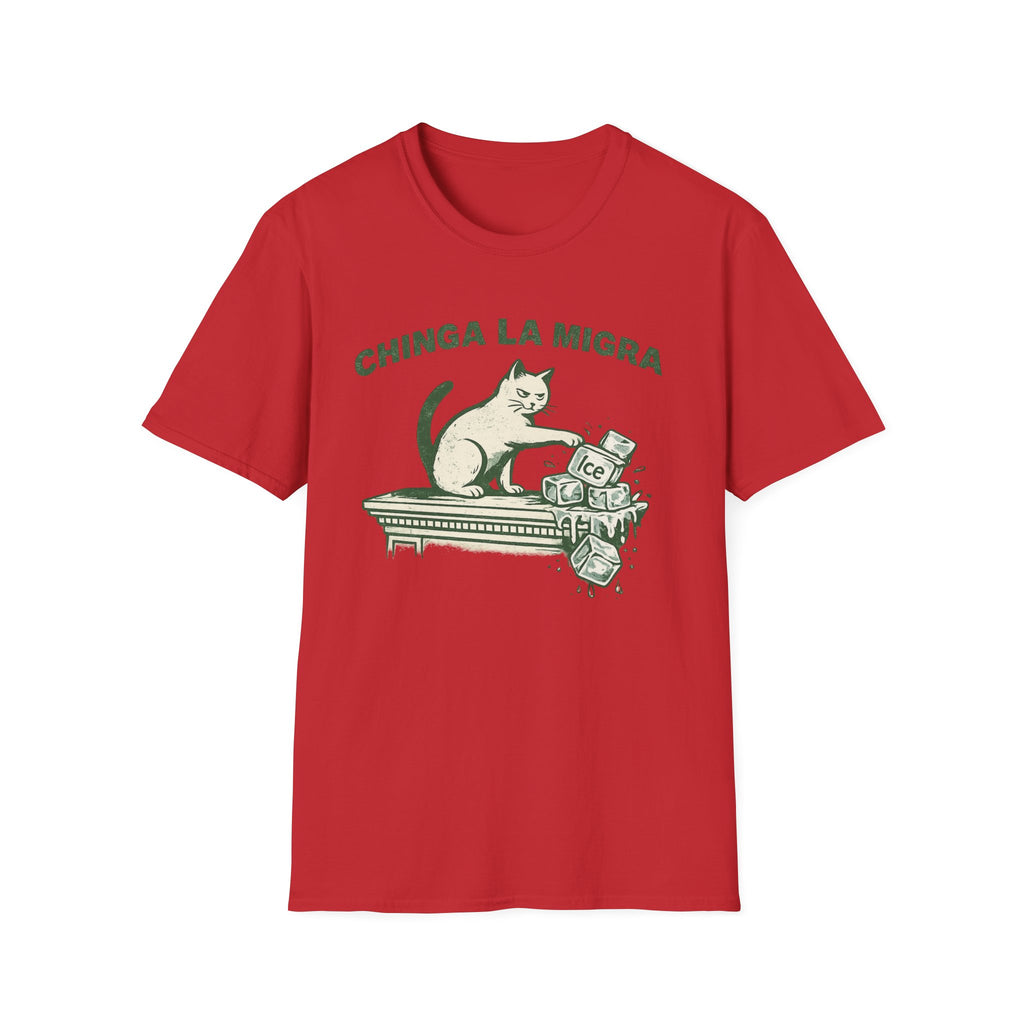 Chinga La Migra T-Shirt - Bopping Ice Design for Bold Statements - Rise And Revolt