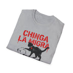 Chinga La Migra Cat ICE T-Shirt with Necklace - Rise And Revolt