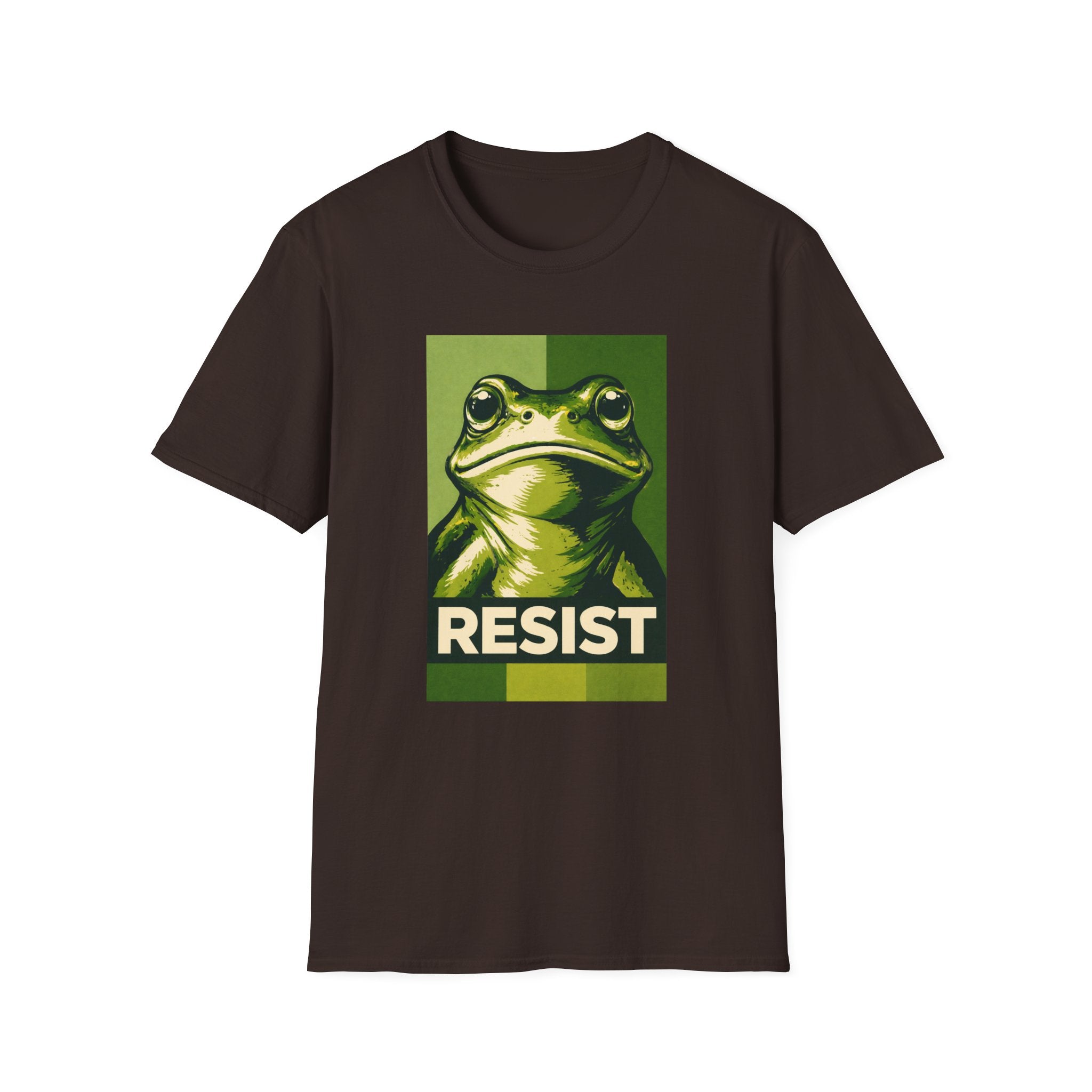 Resist Frog Protest T-Shirt - 2 Tone Stylish Tee - Rise And Revolt