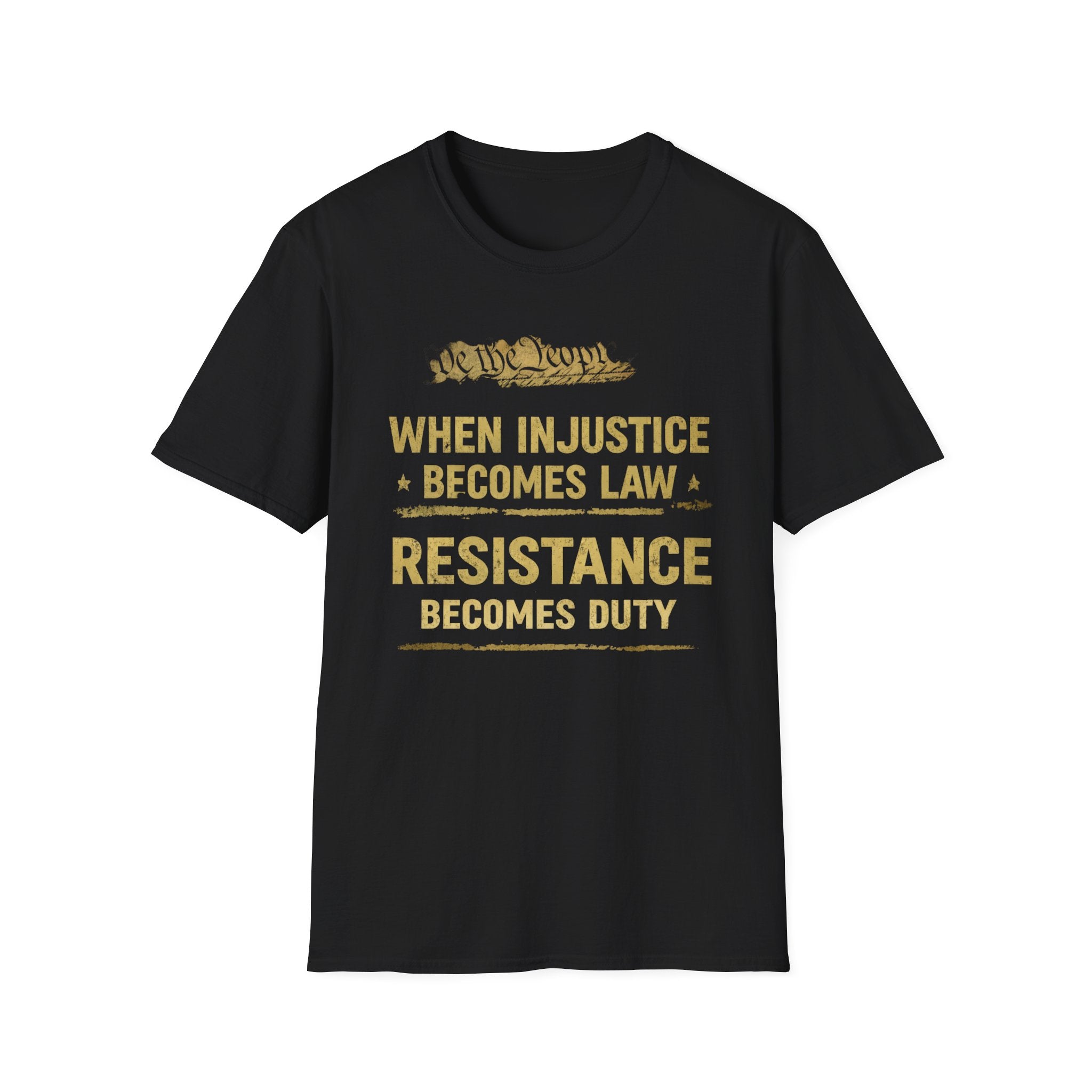 When Injustice Becomes Law T-Shirt - Rise And Revolt