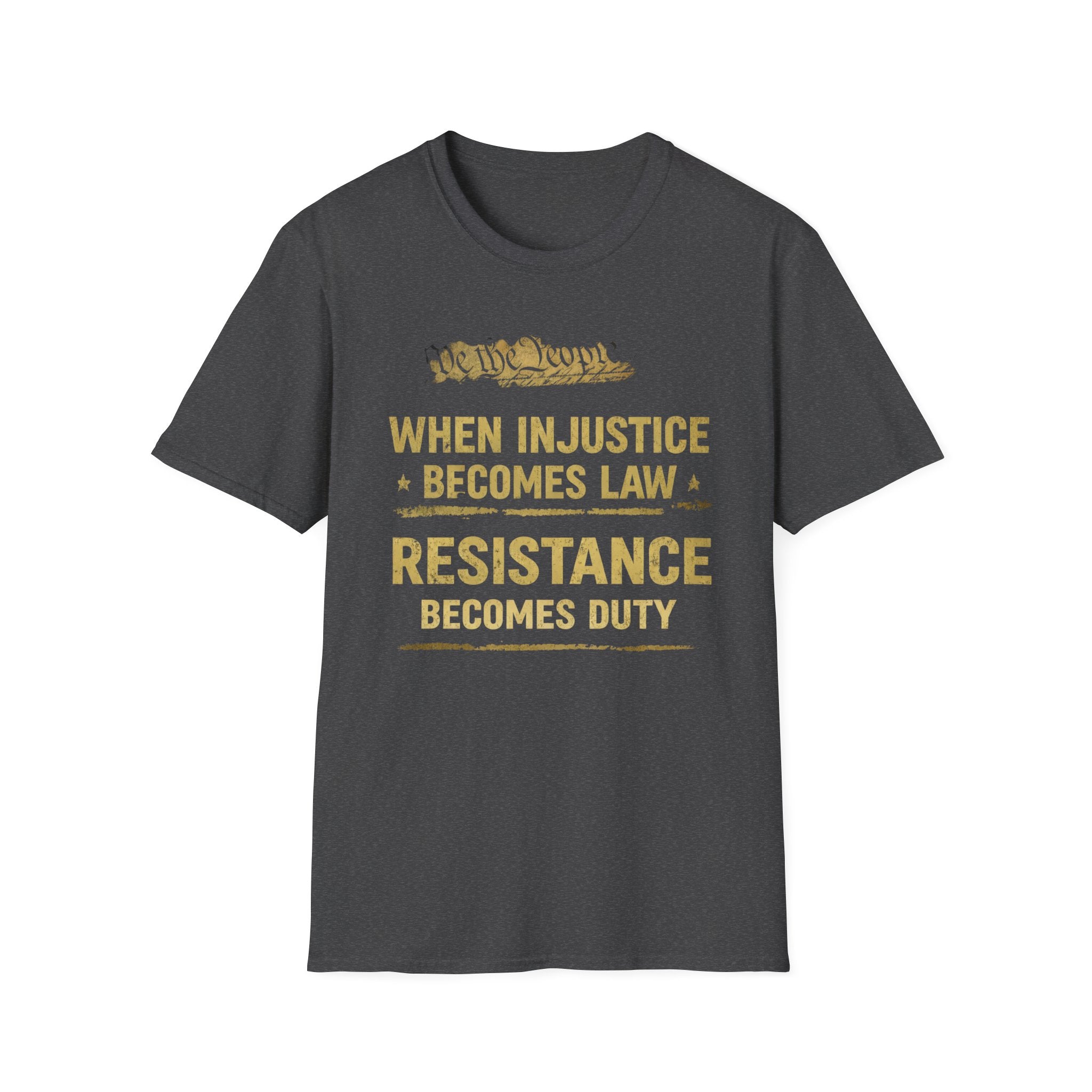 When Injustice Becomes Law T-Shirt - Rise And Revolt