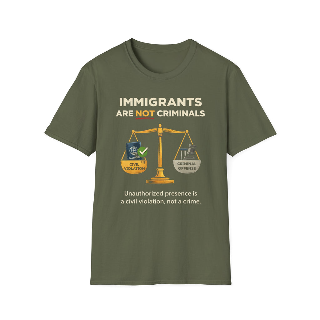 Immigrants Are Not Criminals T-Shirt - Rise And Revolt