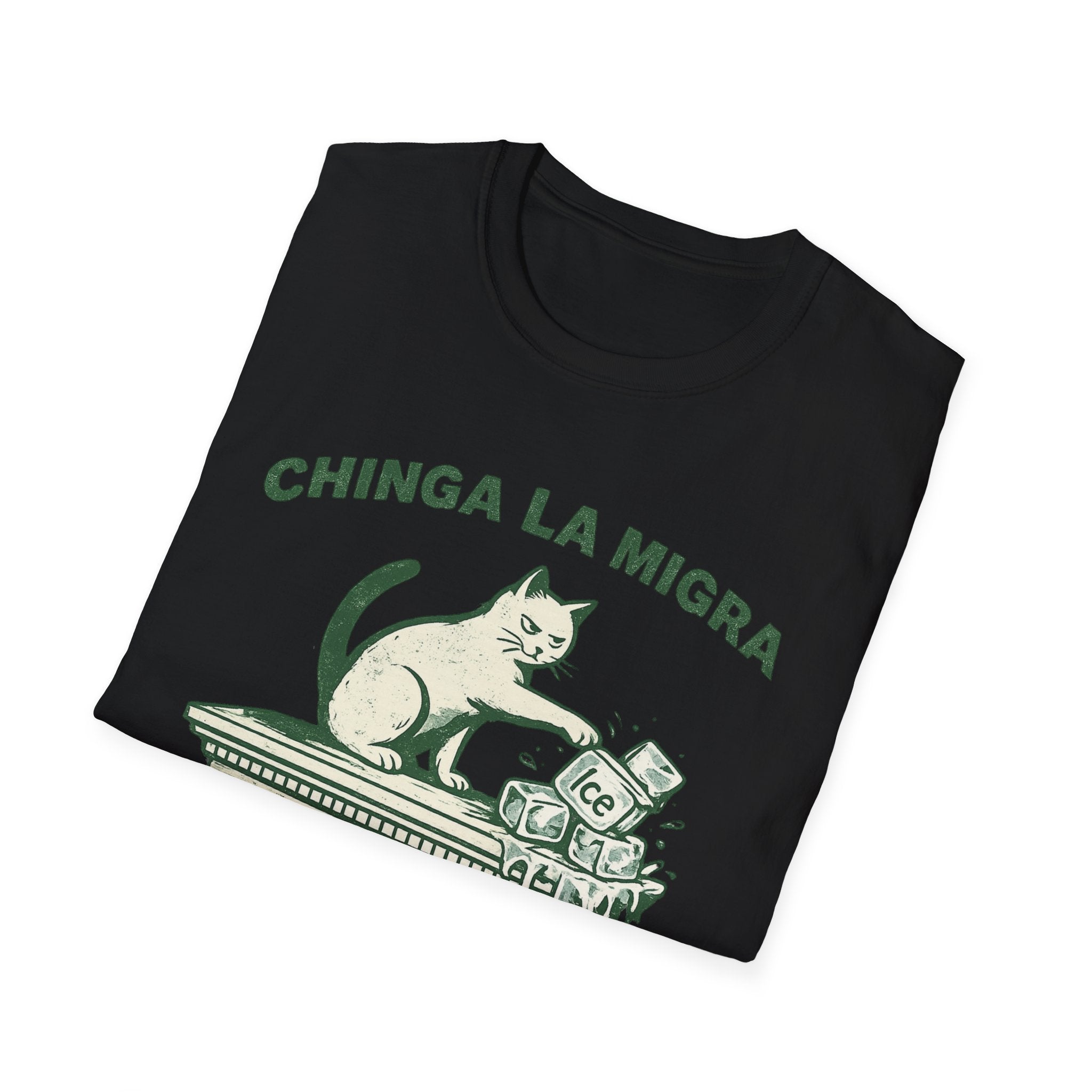 Chinga La Migra T-Shirt - Bopping Ice Design for Bold Statements - Rise And Revolt