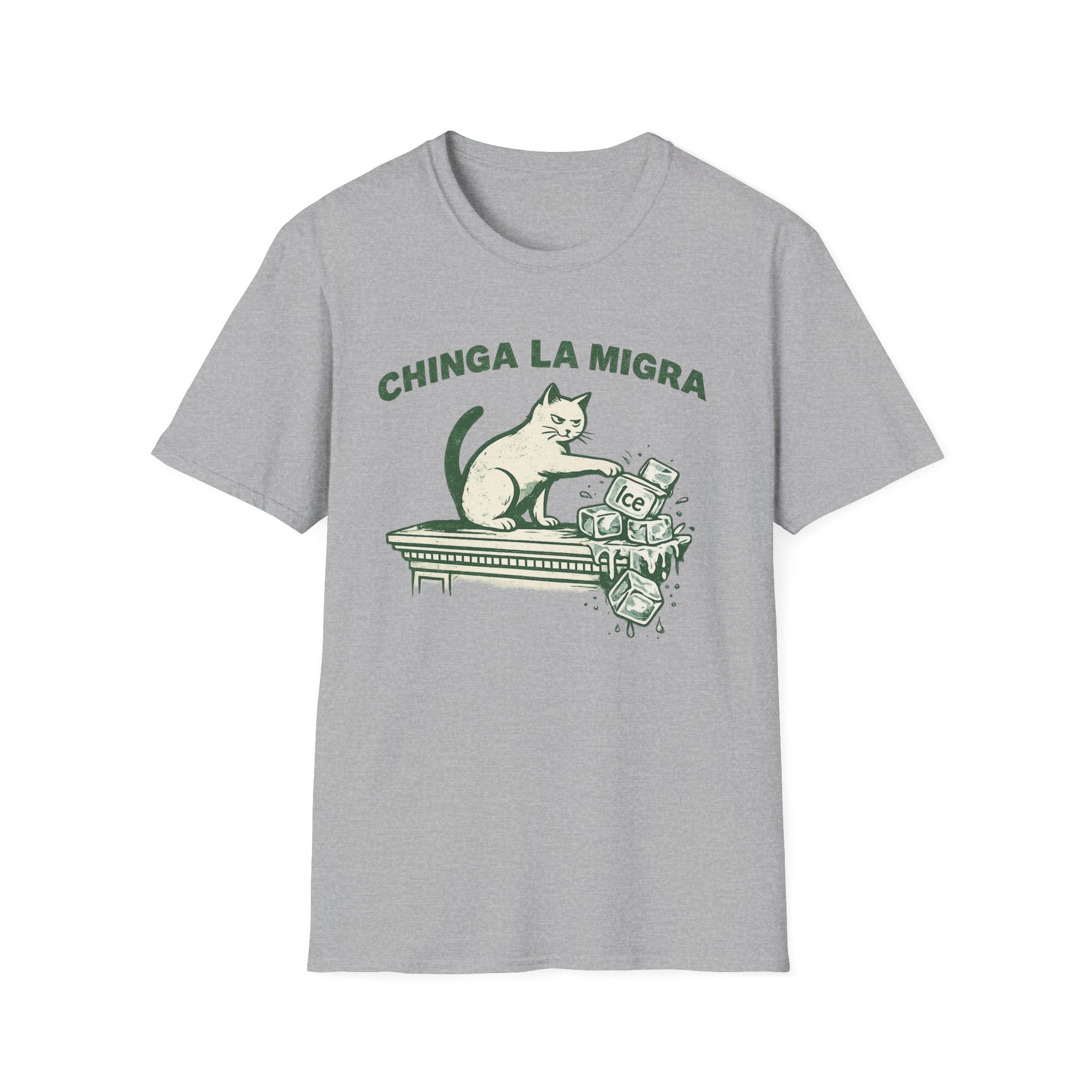 Chinga La Migra T-Shirt - Bopping Ice Design for Bold Statements - Rise And Revolt