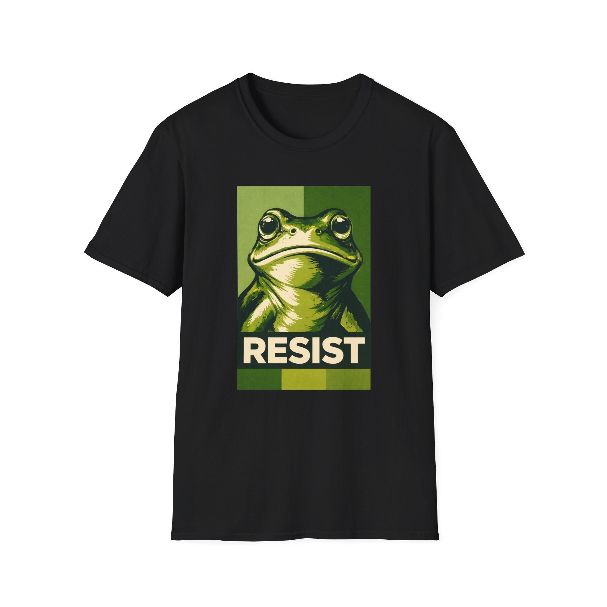 Resist Frog Protest T-Shirt - 2 Tone Stylish Tee - Rise And Revolt