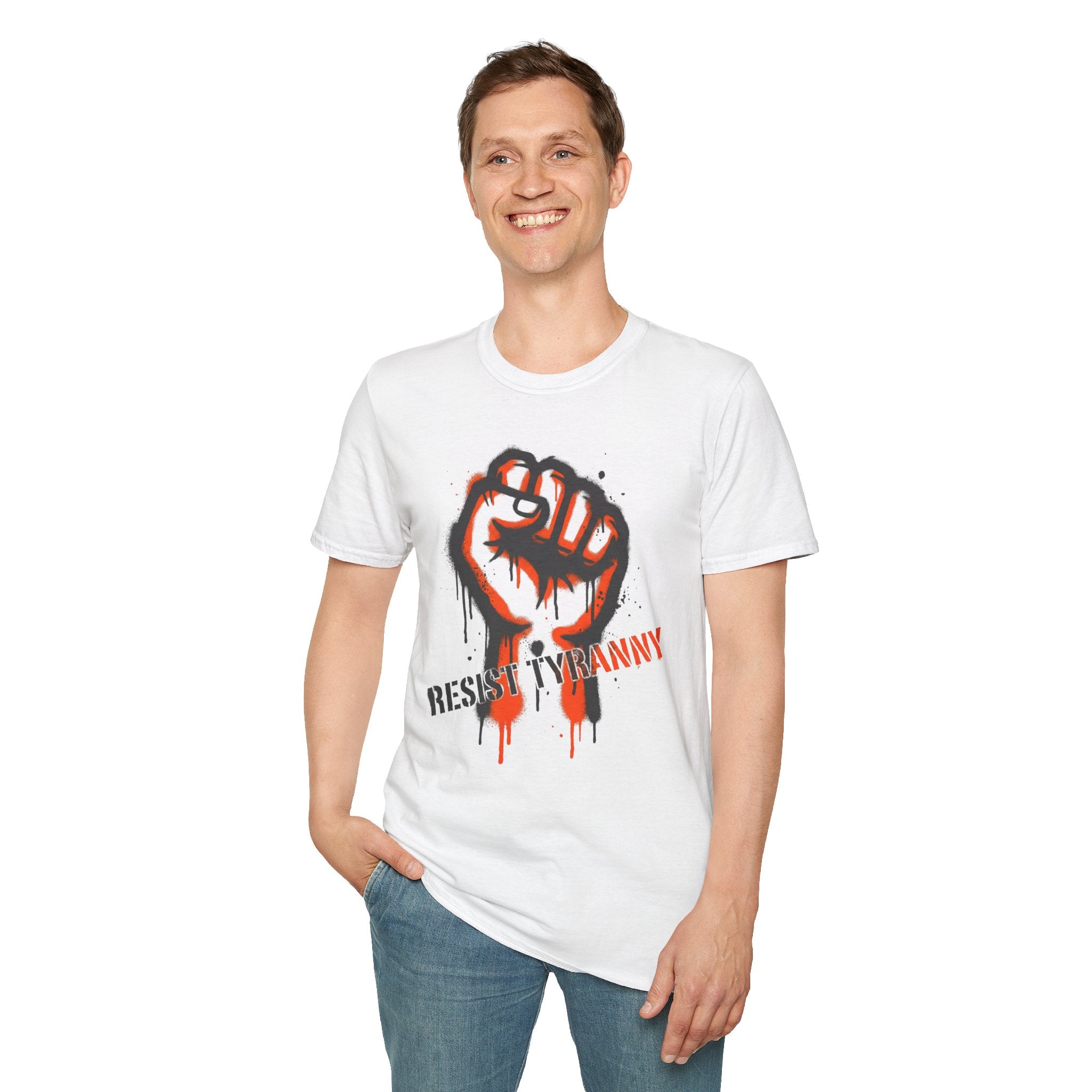 Resist Tyranny T-Shirt Fist - Empower Your Voice and Stand Strong - Rise And Revolt