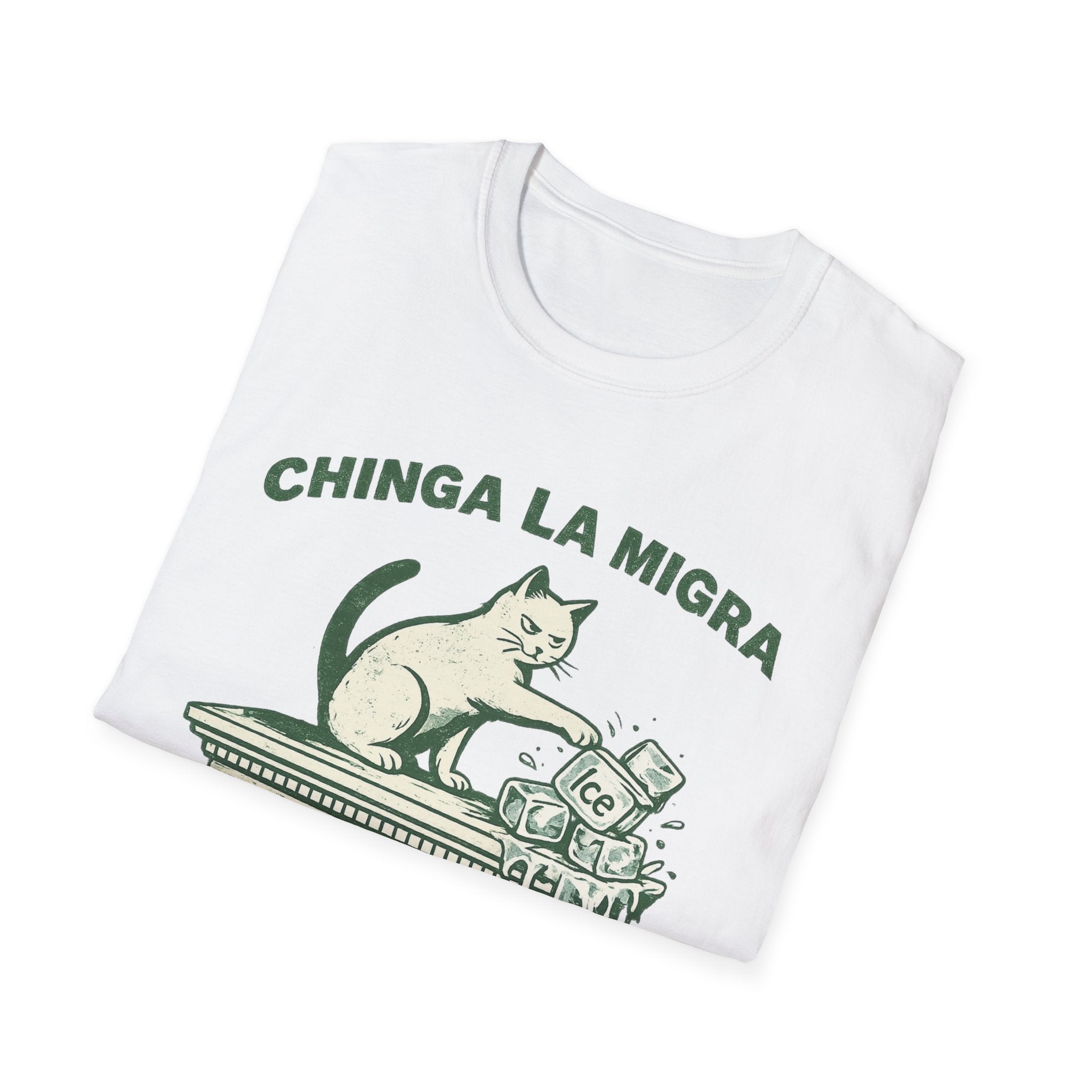 Chinga La Migra T-Shirt - Bopping Ice Design for Bold Statements - Rise And Revolt