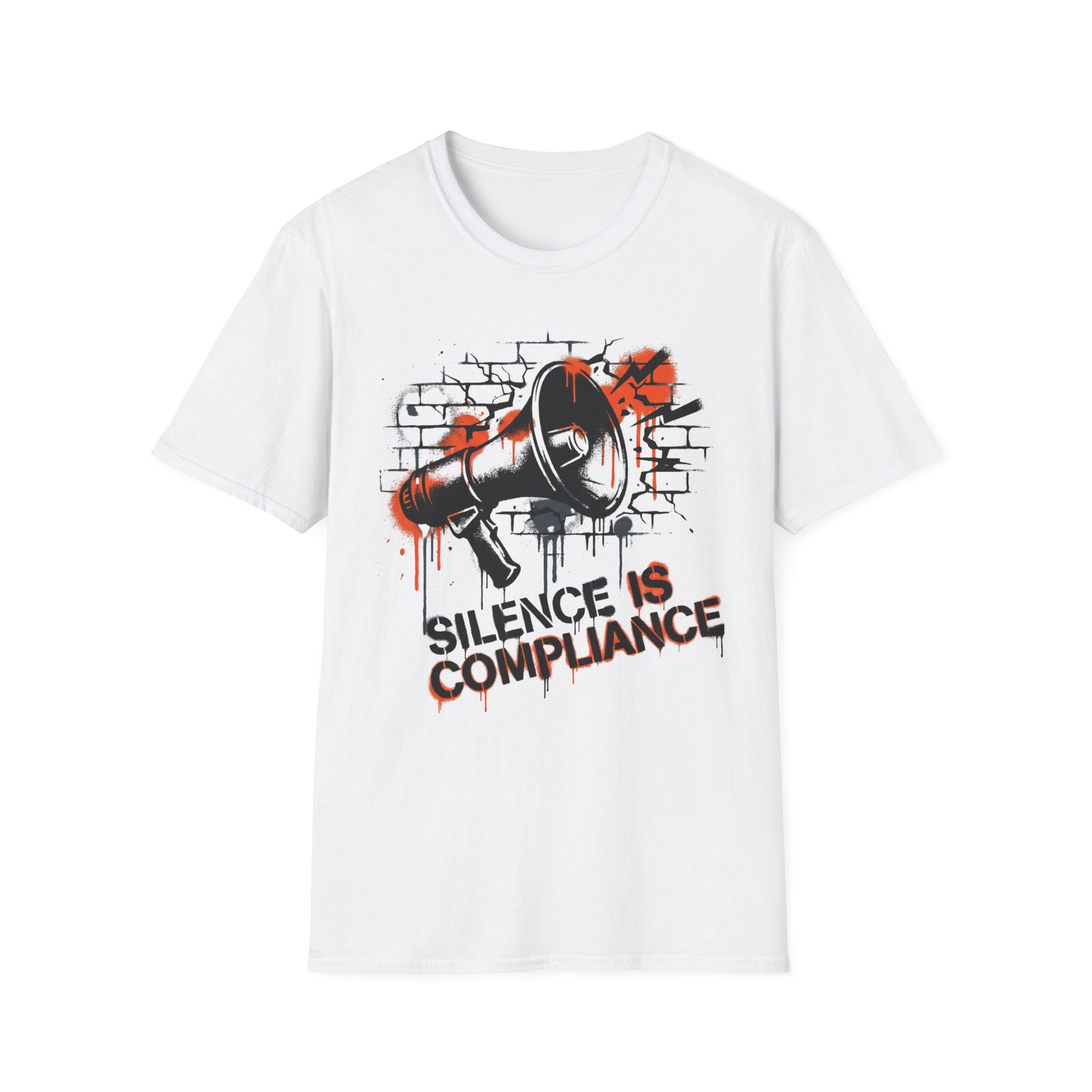 Silence Is Compliance T-Shirt - Make a Statement with Our Bold Megaphone Design - Rise And Revolt